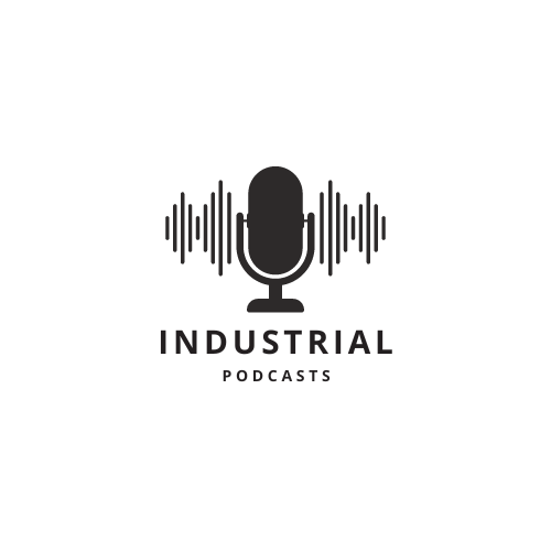 White and Black Modern Podcast Logo